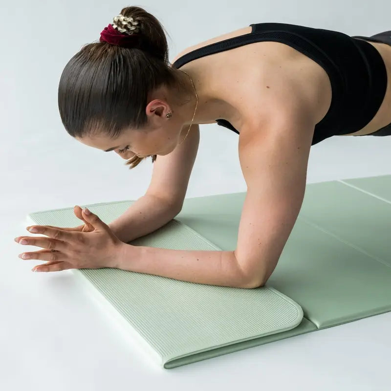 2-in-1 Fitness & Yoga Mat – Extra Thick, Foldable & Versatile