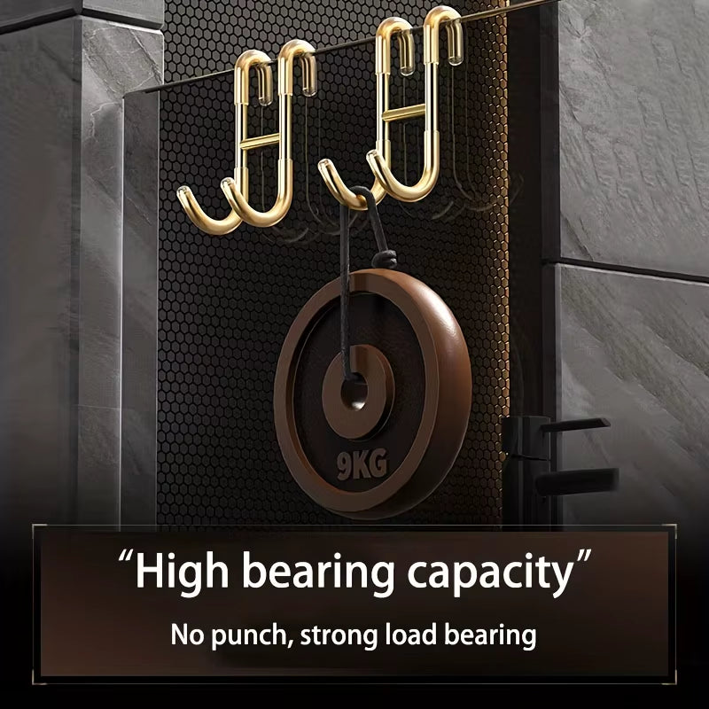 Stainless Steel Over-the-Door Shower Hooks – No-Drill Towel & Utility Hangers