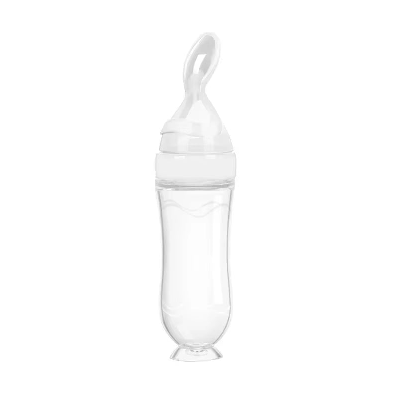Silicone Baby Food Feeder with Dispensing Spoon