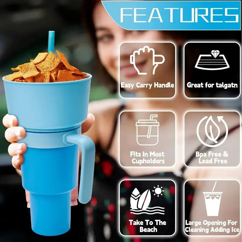 2-in-1 Popcorn & Drink Cup