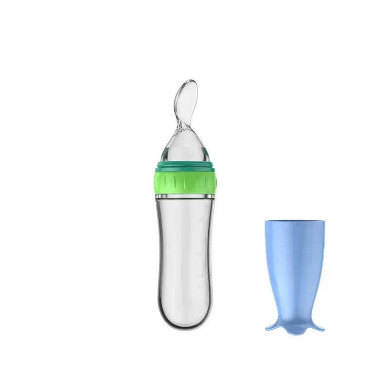 Silicone Baby Food Feeder with Dispensing Spoon
