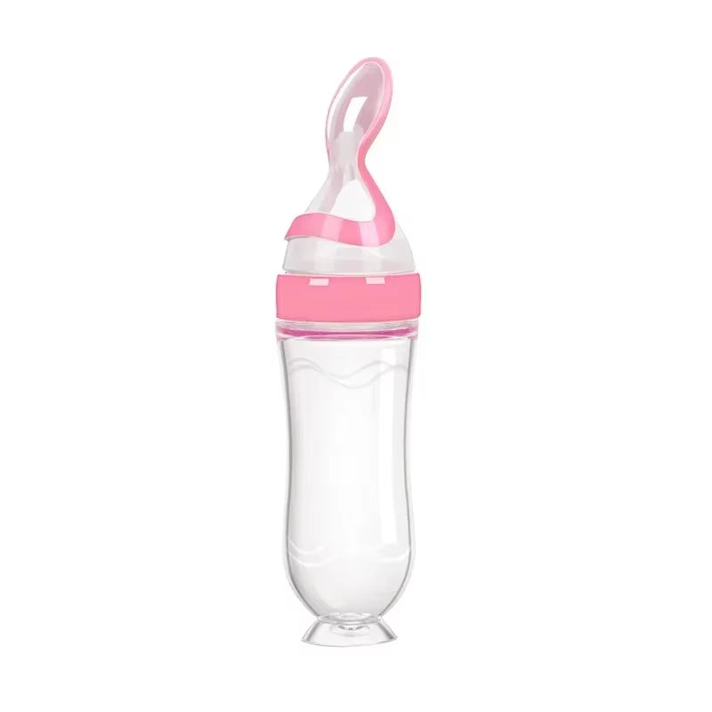Silicone Baby Food Feeder with Dispensing Spoon
