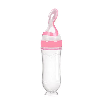 Silicone Baby Food Feeder with Dispensing Spoon