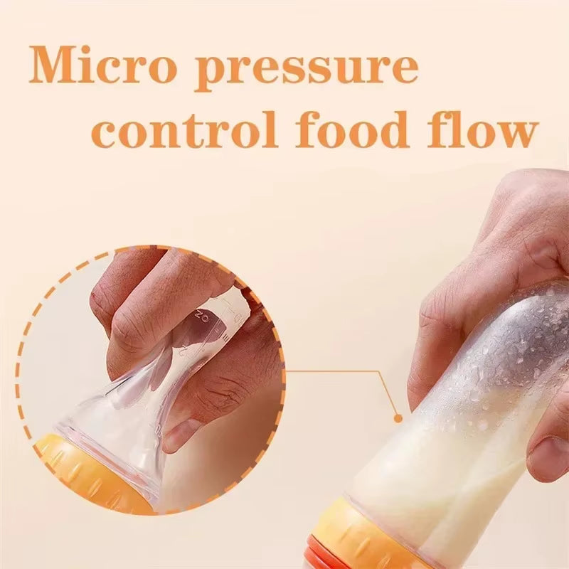 Silicone Baby Food Feeder with Dispensing Spoon