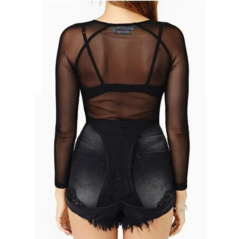  Black Mesh See-Through T-Shirt – Bold, Breathable & Stylish Streetwear