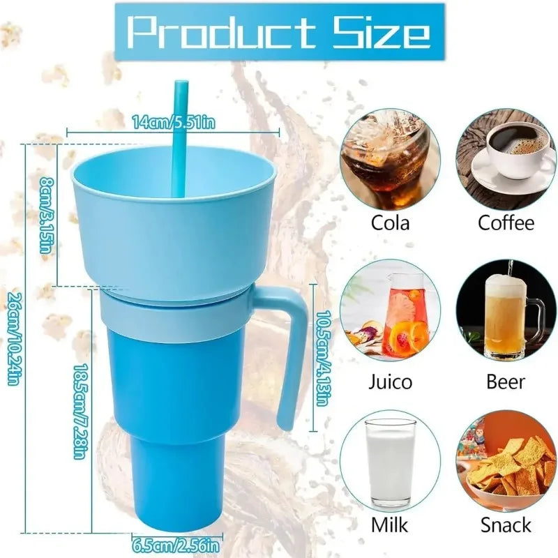 2-in-1 Popcorn & Drink Cup