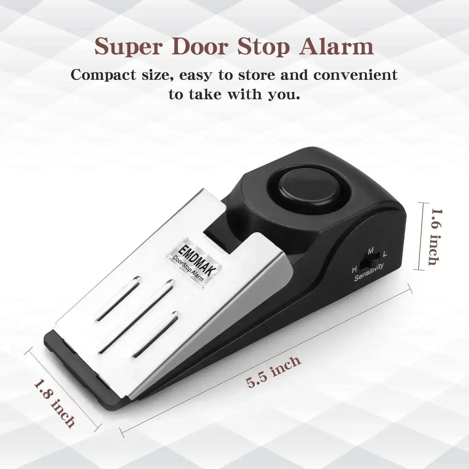 Portable Wireless Door Stop Alarm – Anti-Theft Security Device