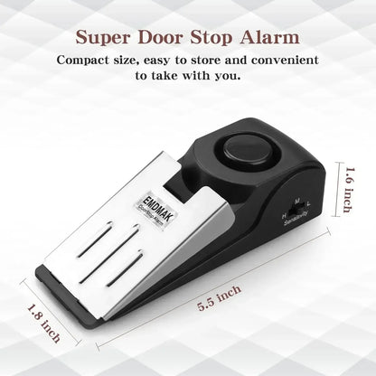 Portable Wireless Door Stop Alarm – Anti-Theft Security Device